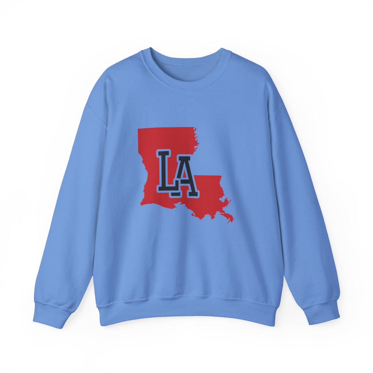 Louisiana Varsity Monogram Map Crewneck Sweatshirt