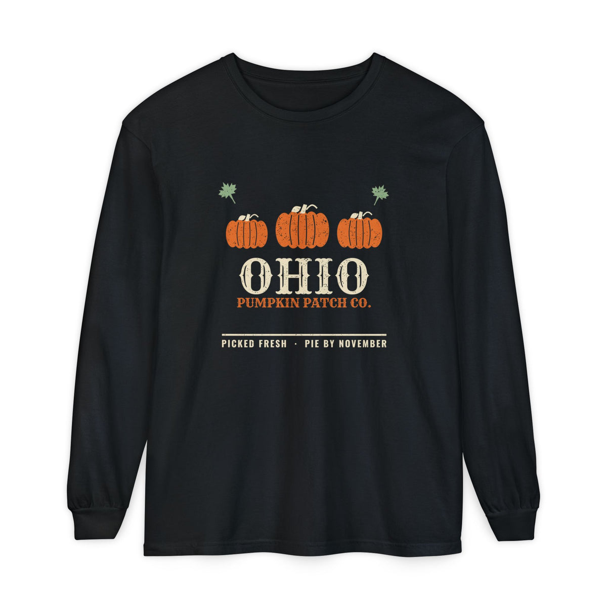 Ohio Pumpkin Patch Co. Retro Long Sleeve Tee