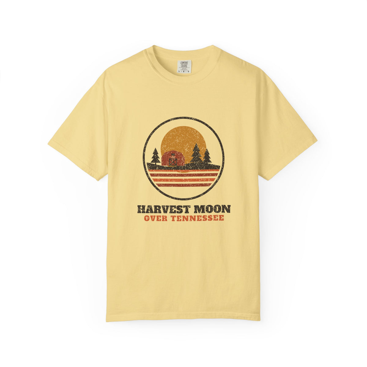 Harvest Moon Over Tennessee Retro Badge T-Shirt