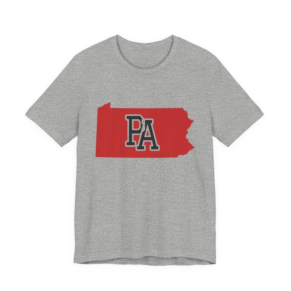 Pennsylvania Varsity Monogram Map T-Shirt