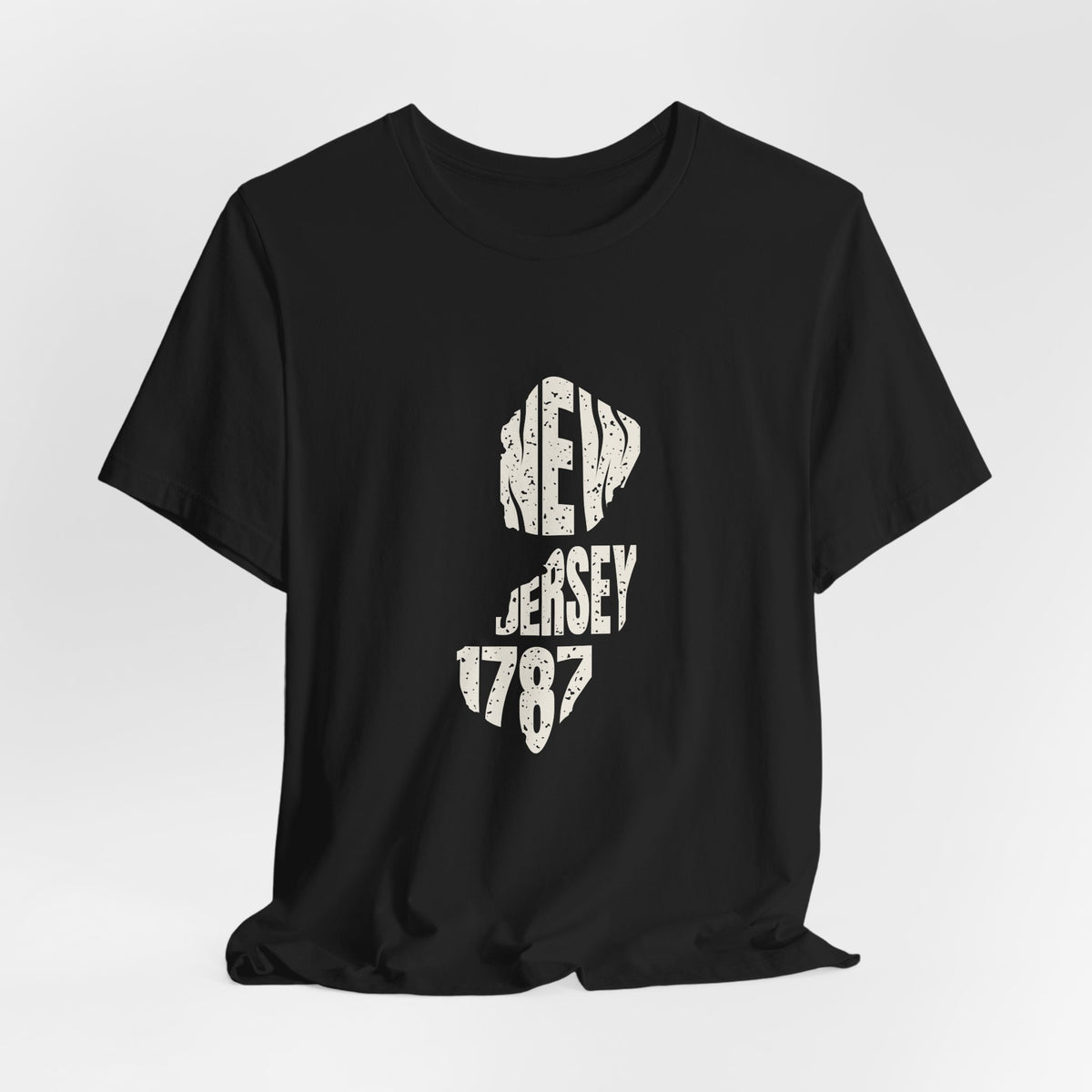New Jersey Vintage Letters Map T-Shirt