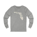 Florida Vintage Letters Map Long Sleeve Tee
