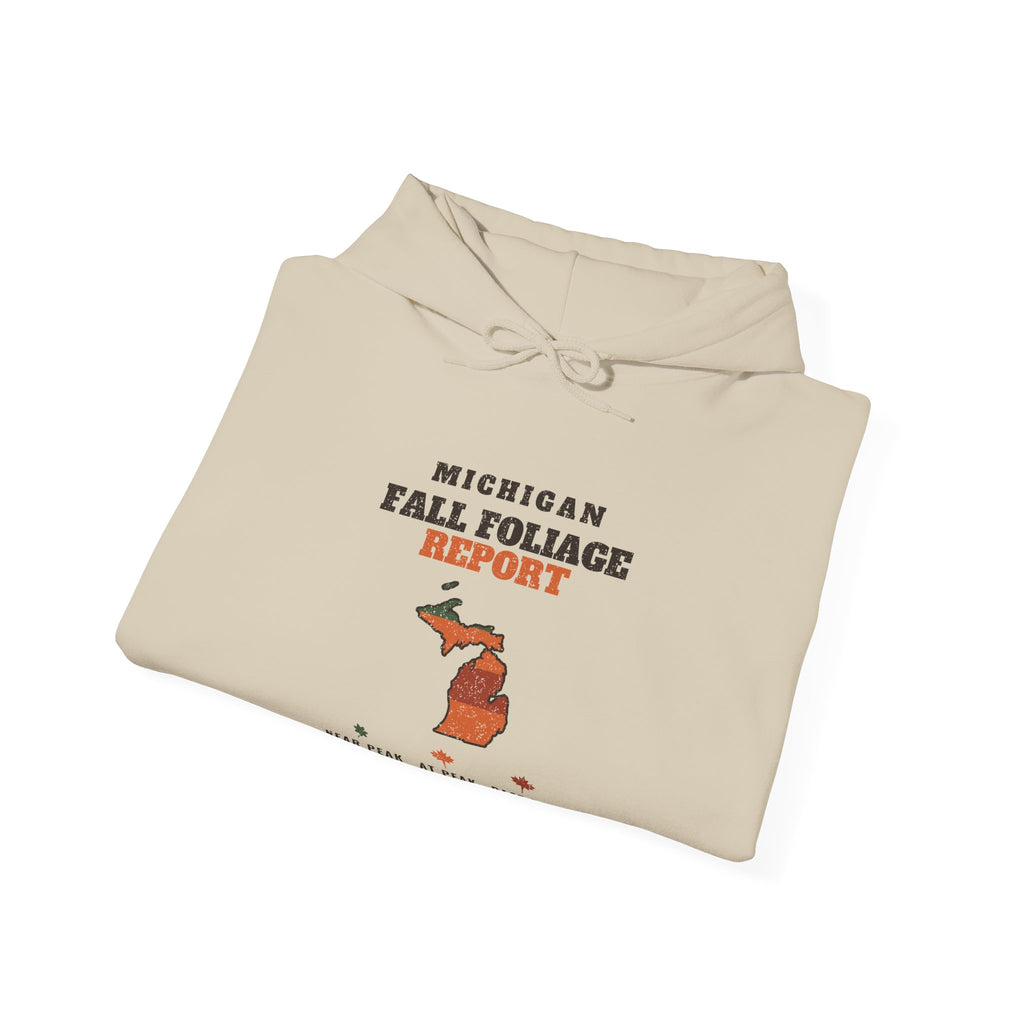 Michigan Fall Foliage Report Map Hoodie