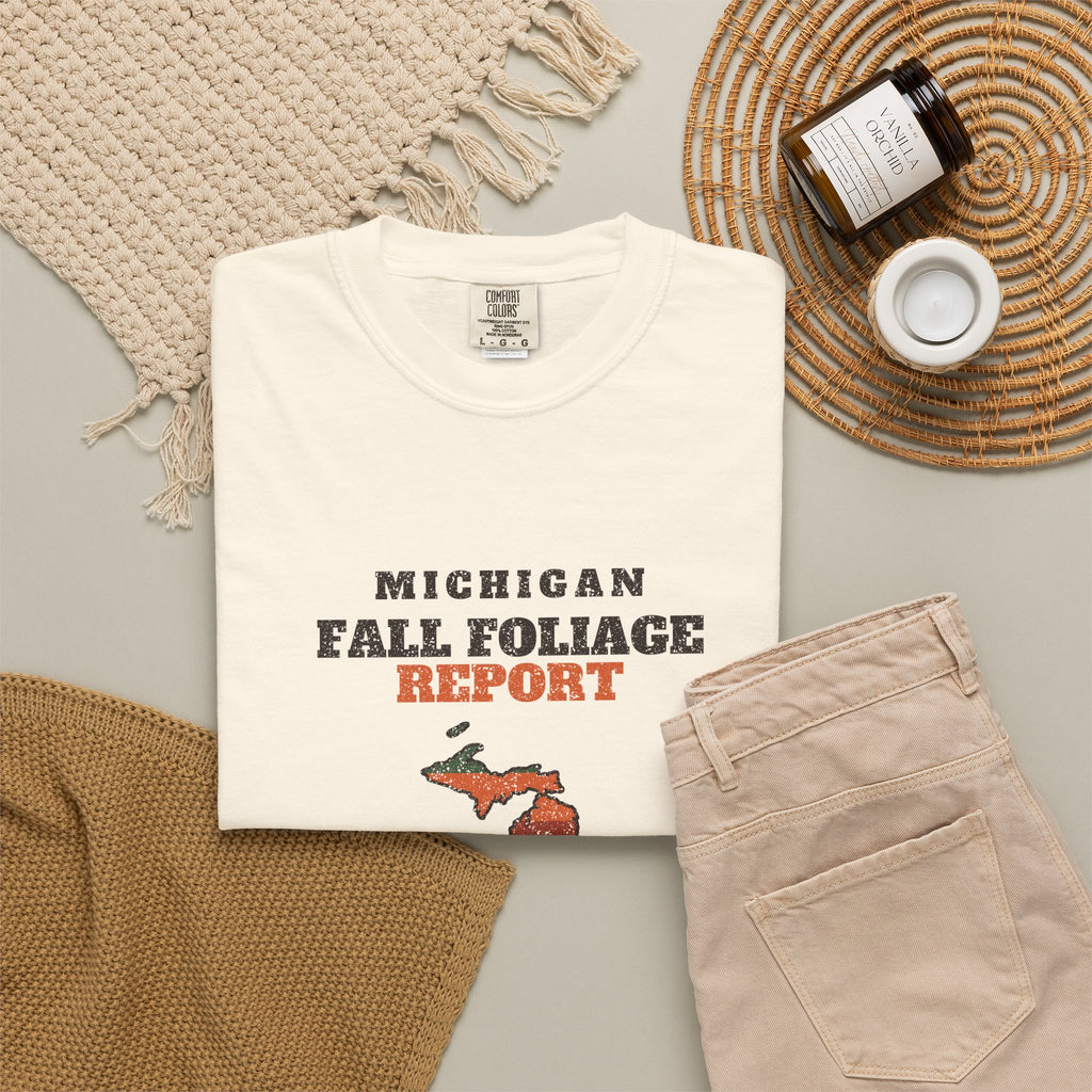 Michigan Fall Foliage Report Map T-Shirt