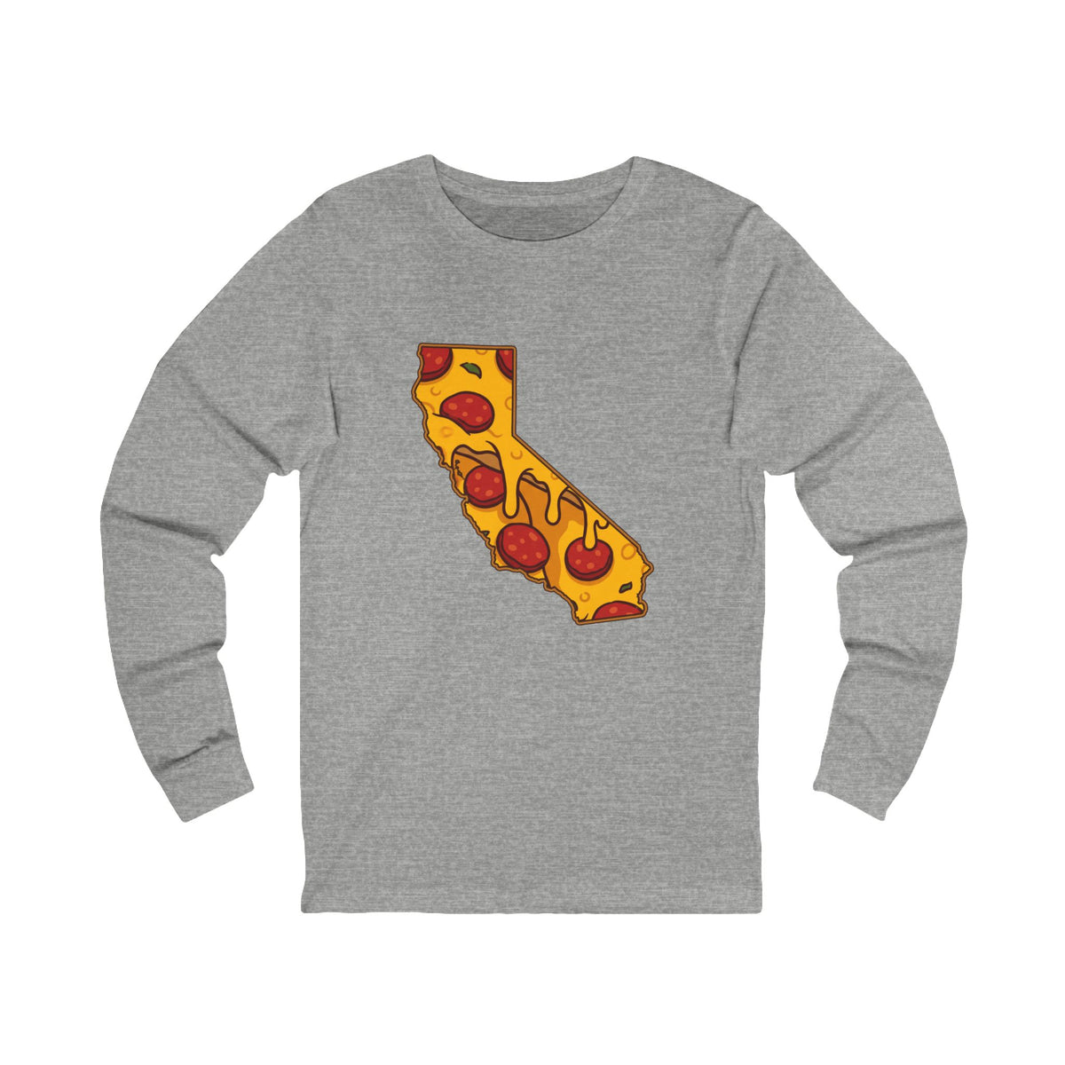 California Pizza Map Long Sleeve Tee