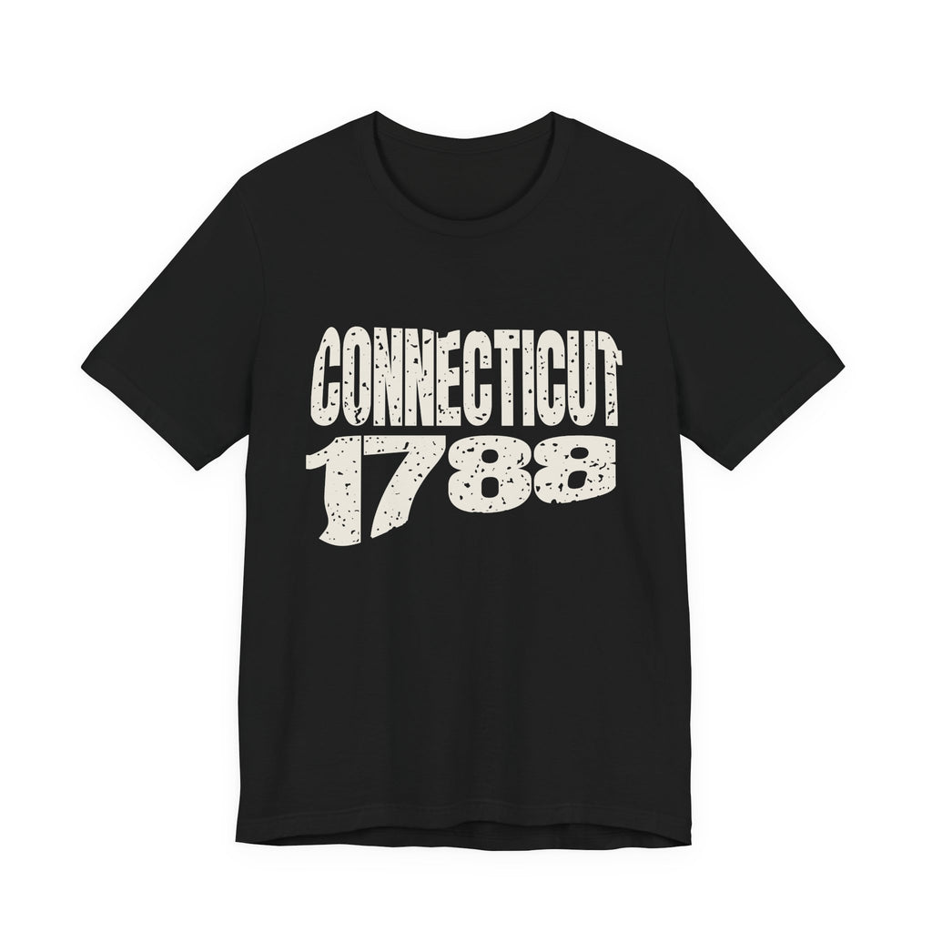 Connecticut Vintage Letters Map T-Shirt