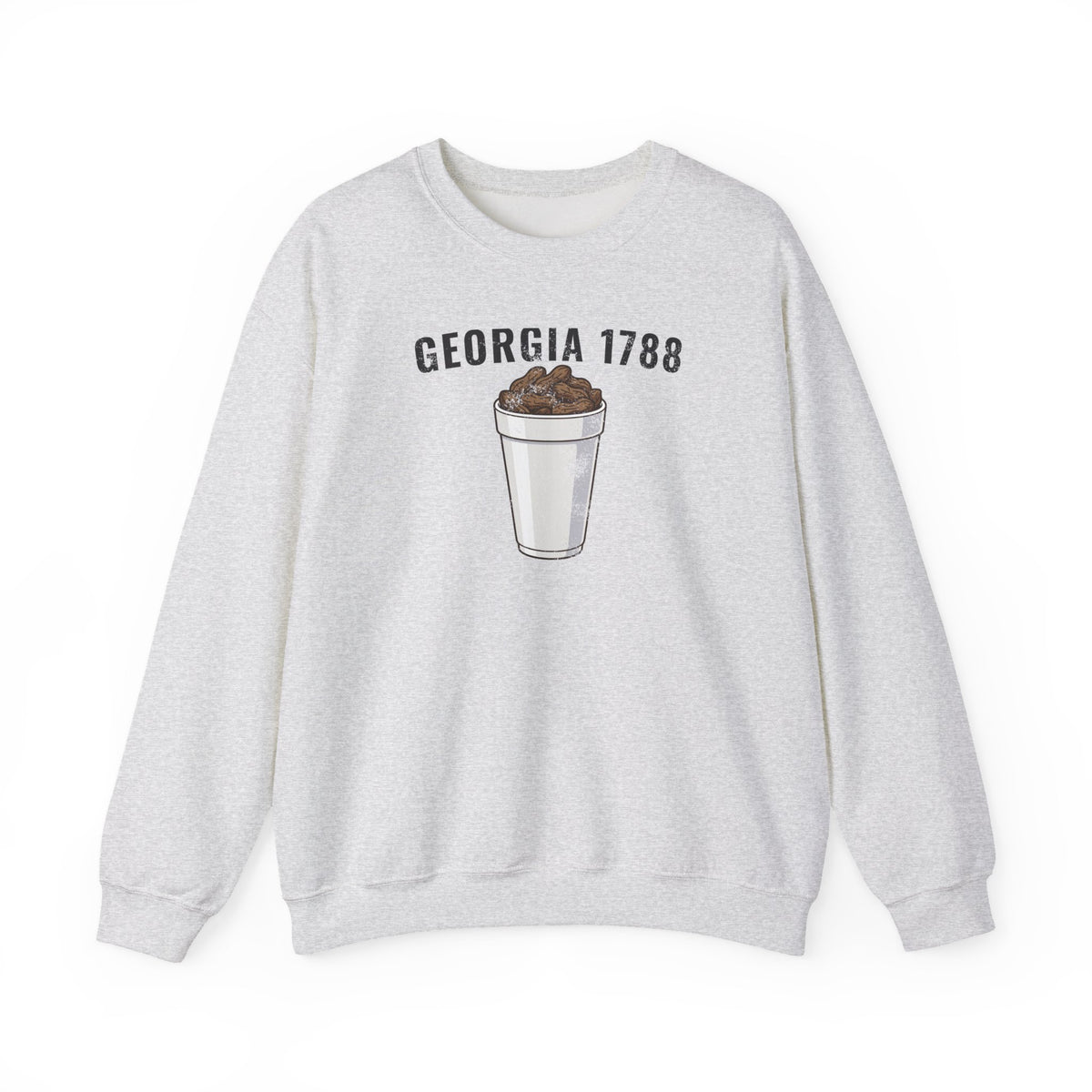 Georgia Boiled Peanuts Retro Food Illustration Crewneck Sweatshirt