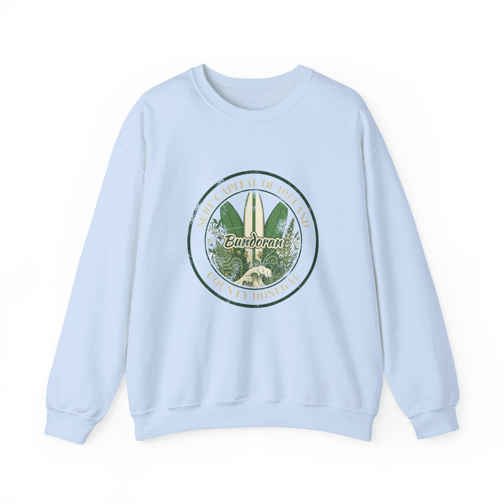 Bundoran Surf Capital of Ireland Surfboards Crewneck Sweatshirt