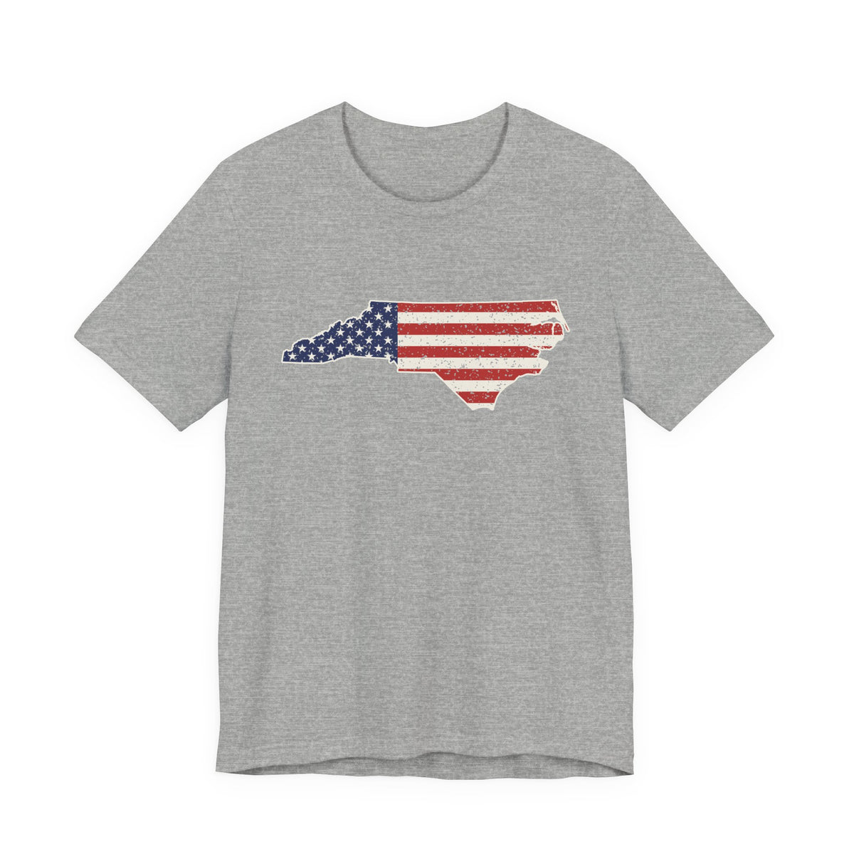 North Carolina American Flag Map T-Shirt