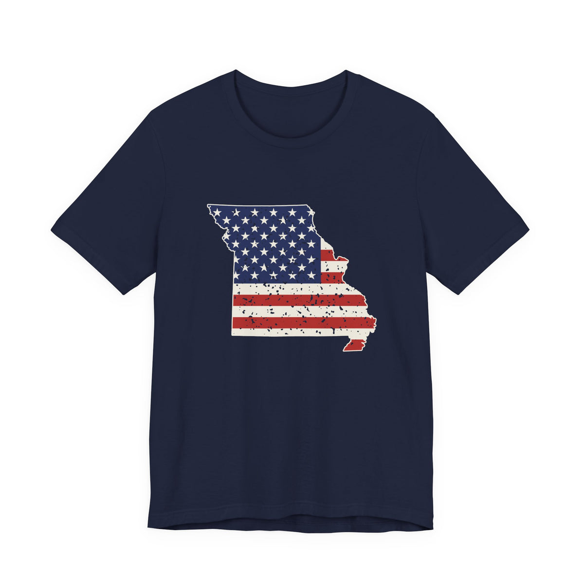 Missouri American Flag Map T-Shirt