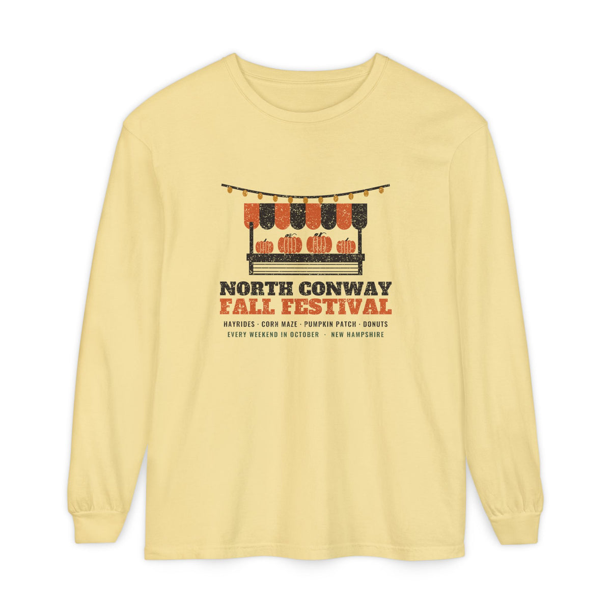 North Conway New Hampshire Fall Festival Farm Stand Long Sleeve Tee