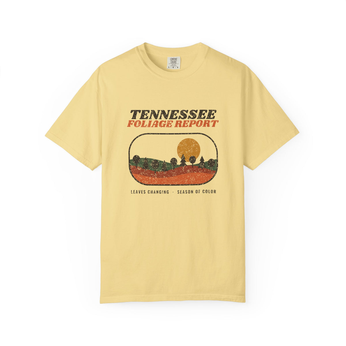 Tennessee Foliage Report Retro Landscape T-Shirt