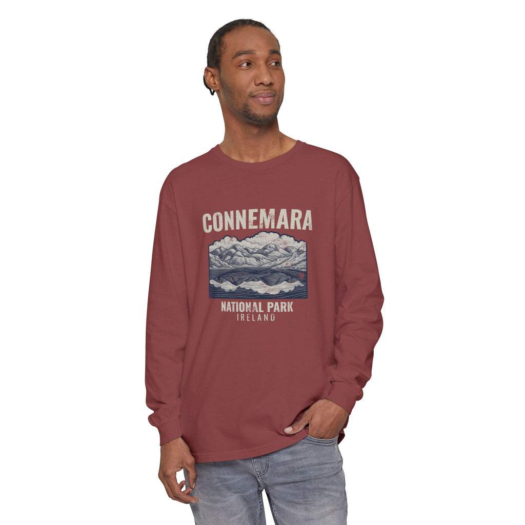Connemara National Park Ireland Mountain Lake Long Sleeve Tee