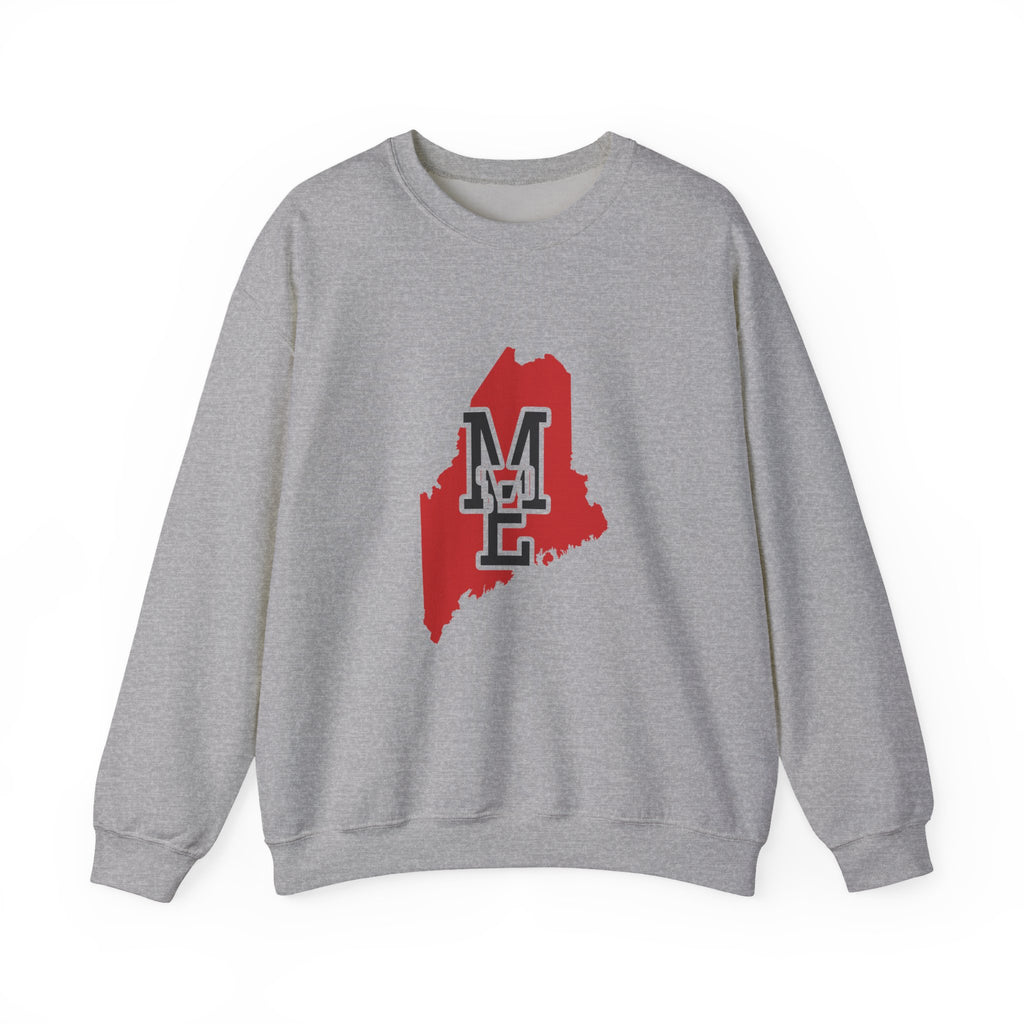 Maine Varsity Monogram Map Crewneck Sweatshirt