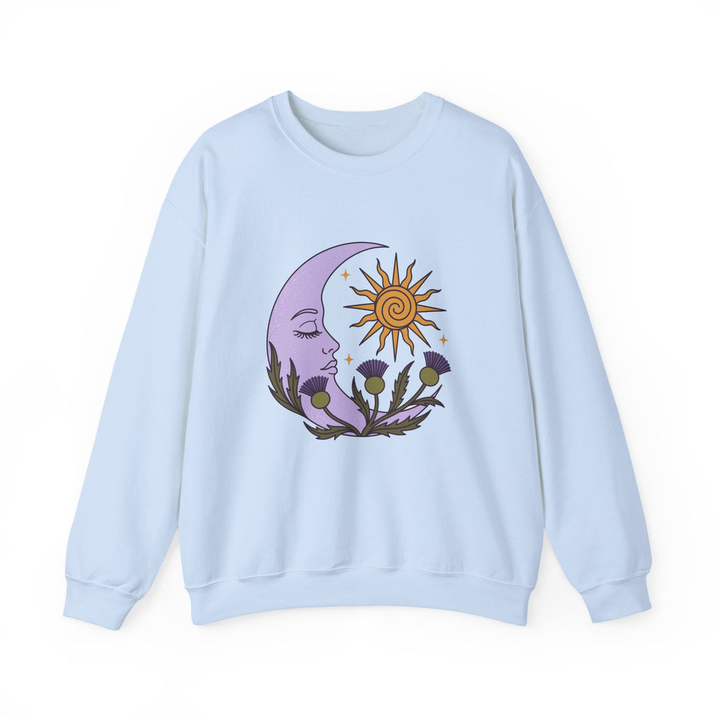 Thistle Moon Celestial Sun and Stars Crewneck Sweatshirt