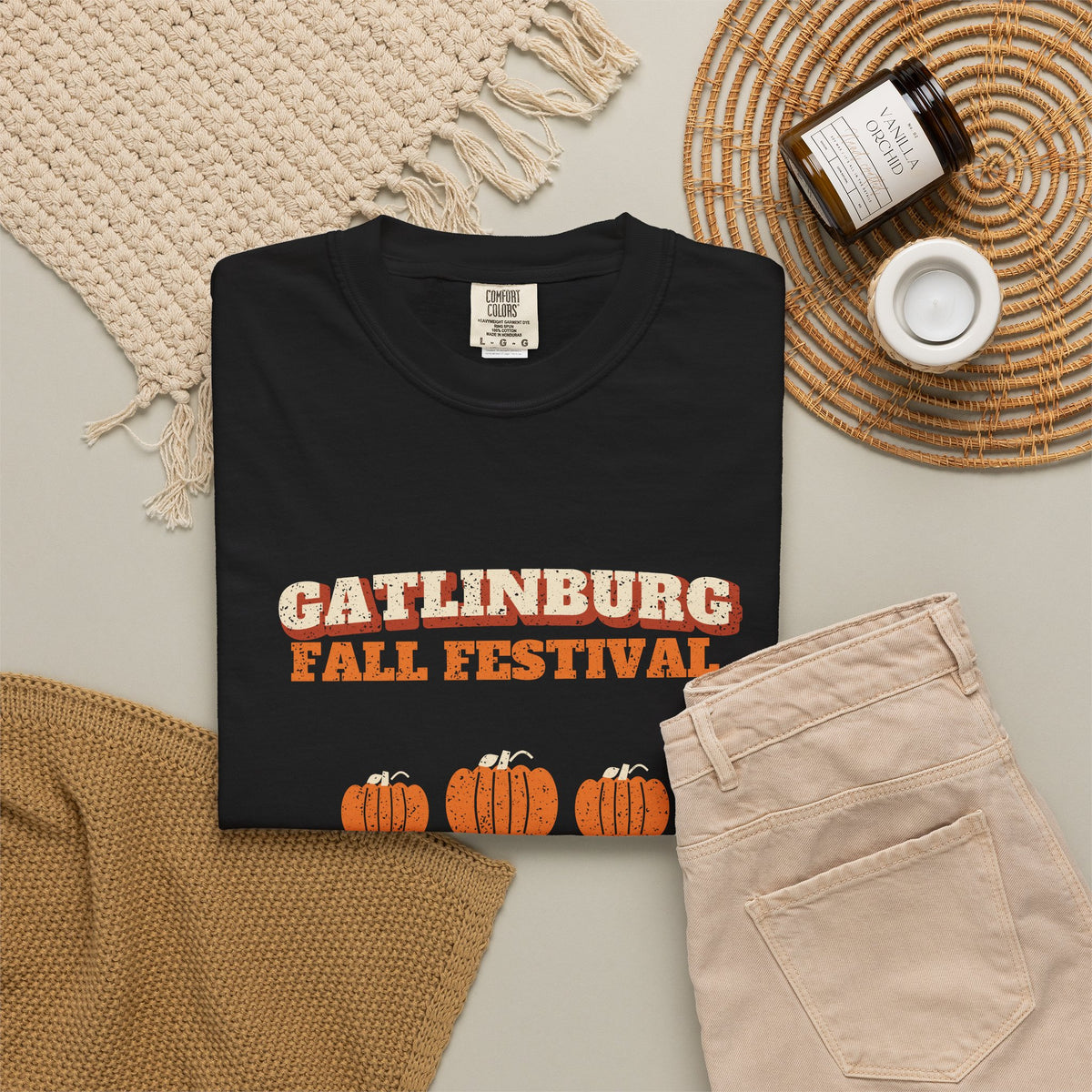 Gatlinburg Tennessee Fall Festival Hay Wagon T-Shirt