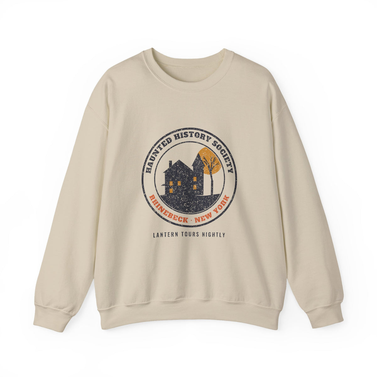 Rhinebeck New York Haunted History Society Seal Crewneck Sweatshirt