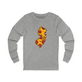 New Jersey Pizza Map Long Sleeve Tee