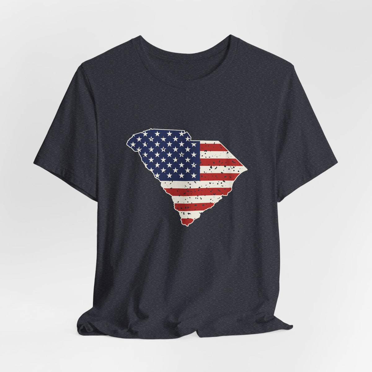 South Carolina American Flag Map T-Shirt