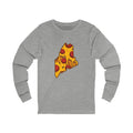 Maine Pizza Map Long Sleeve Tee