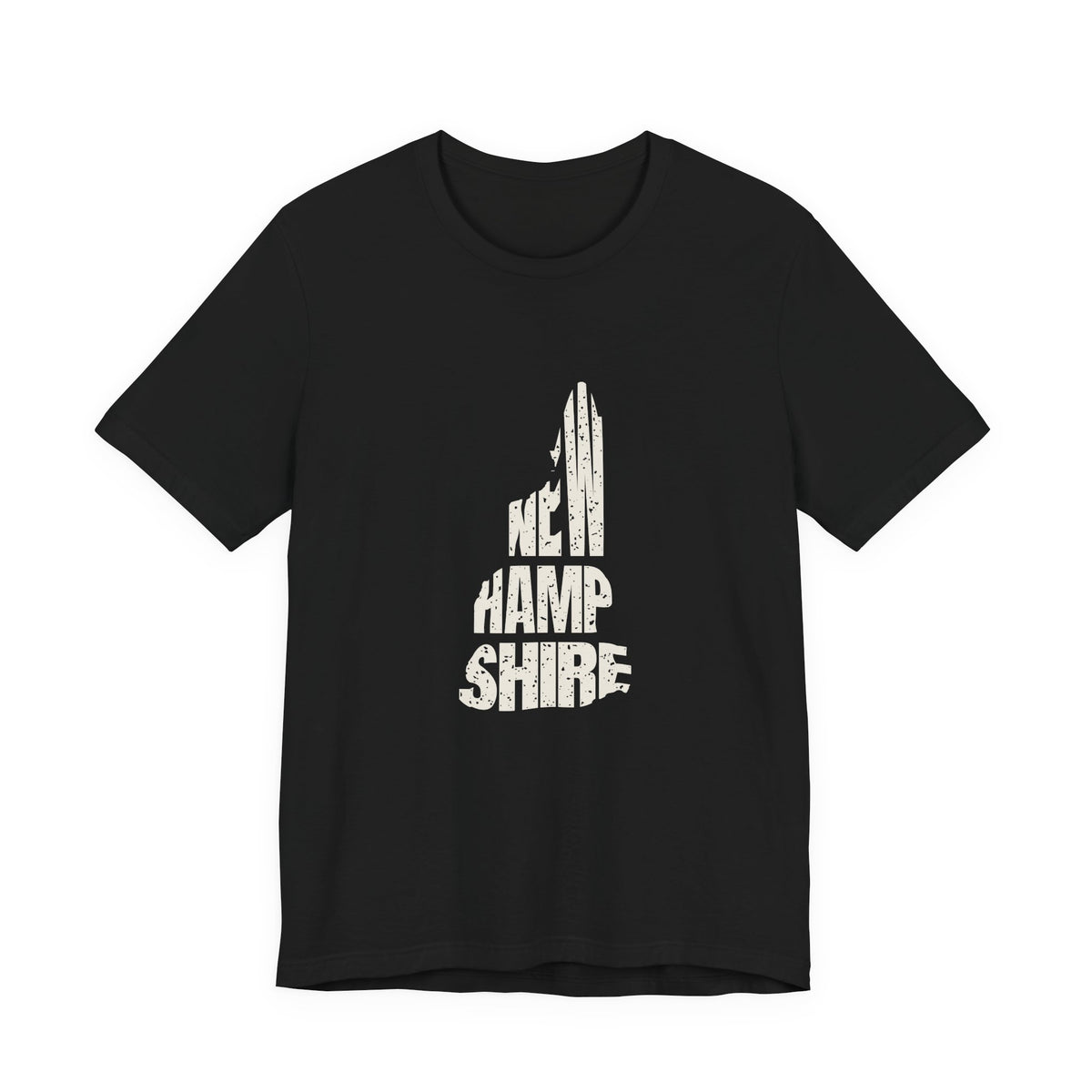 New Hampshire Vintage Letters Map T-Shirt