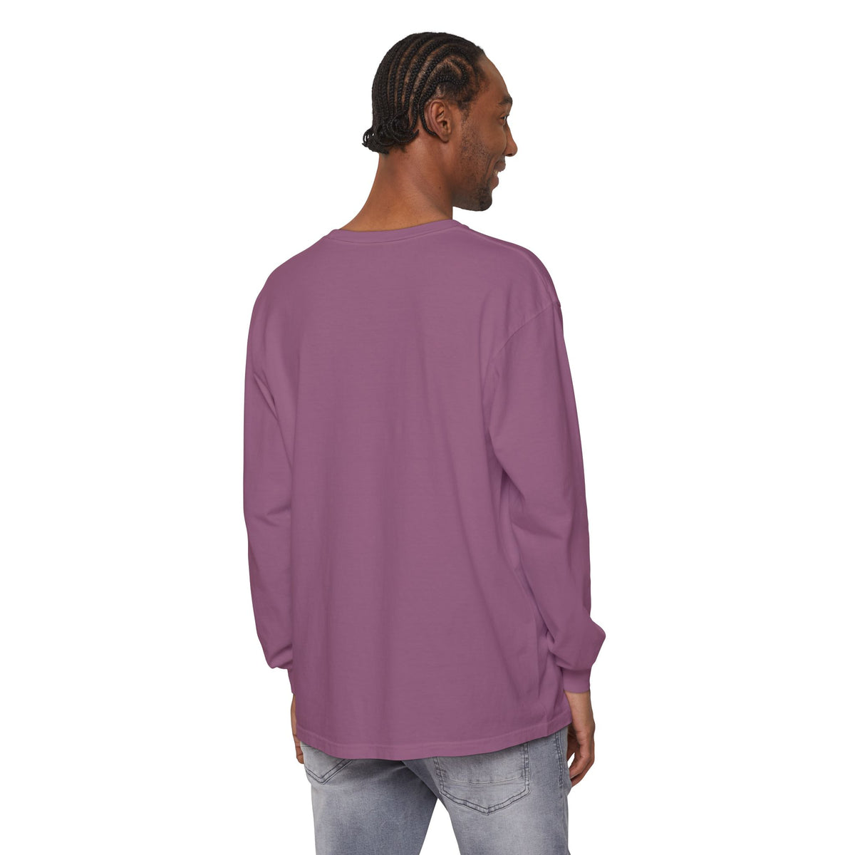 Just a Girl Who Loves Scotland Thistles Highland Glen Long Sleeve Tee