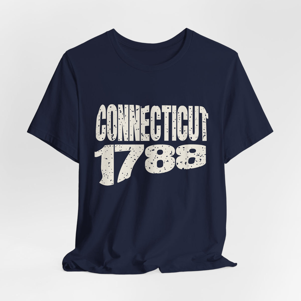 Connecticut Vintage Letters Map T-Shirt