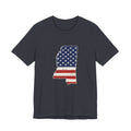 Mississippi American Flag Map T-Shirt
