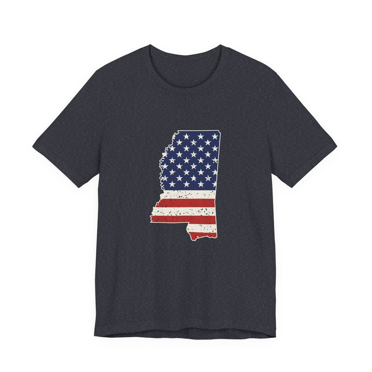 Mississippi American Flag Map T-Shirt