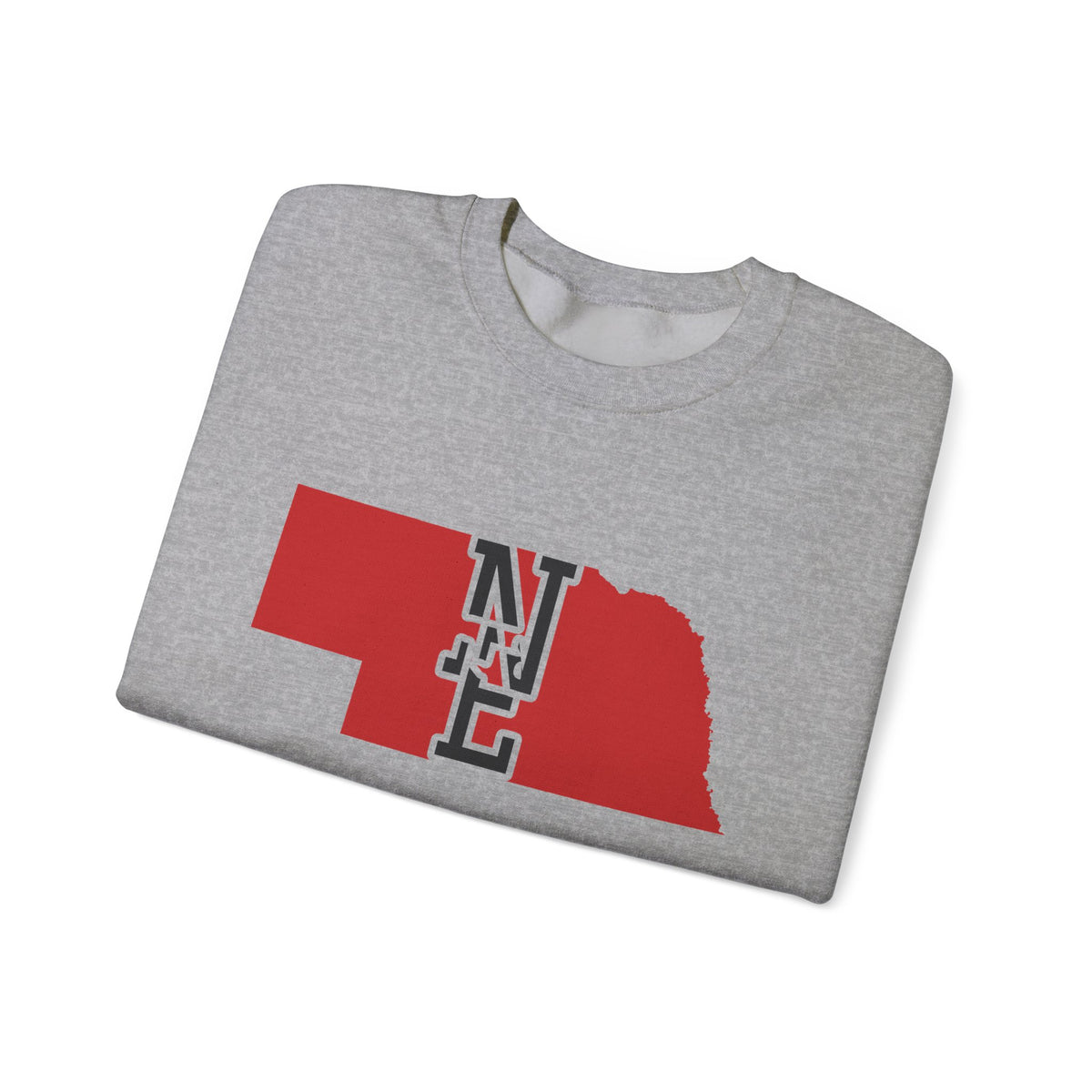 Nebraska Varsity Monogram Map Crewneck Sweatshirt