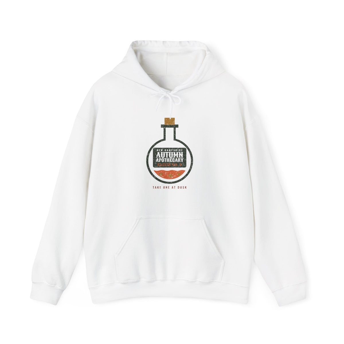 New Hampshire Autumn Apothecary Flask Hoodie