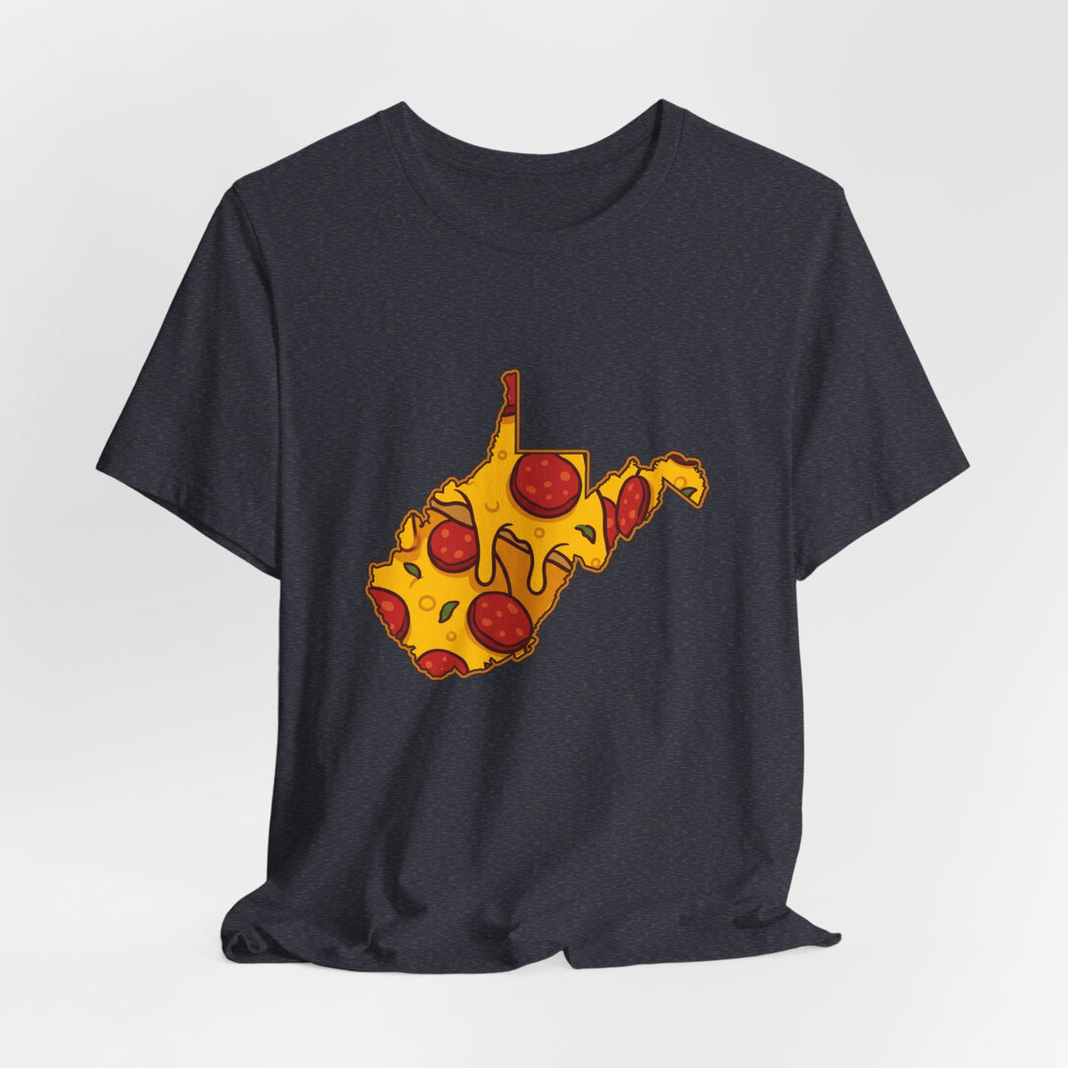 West Virginia Pizza Map T-Shirt