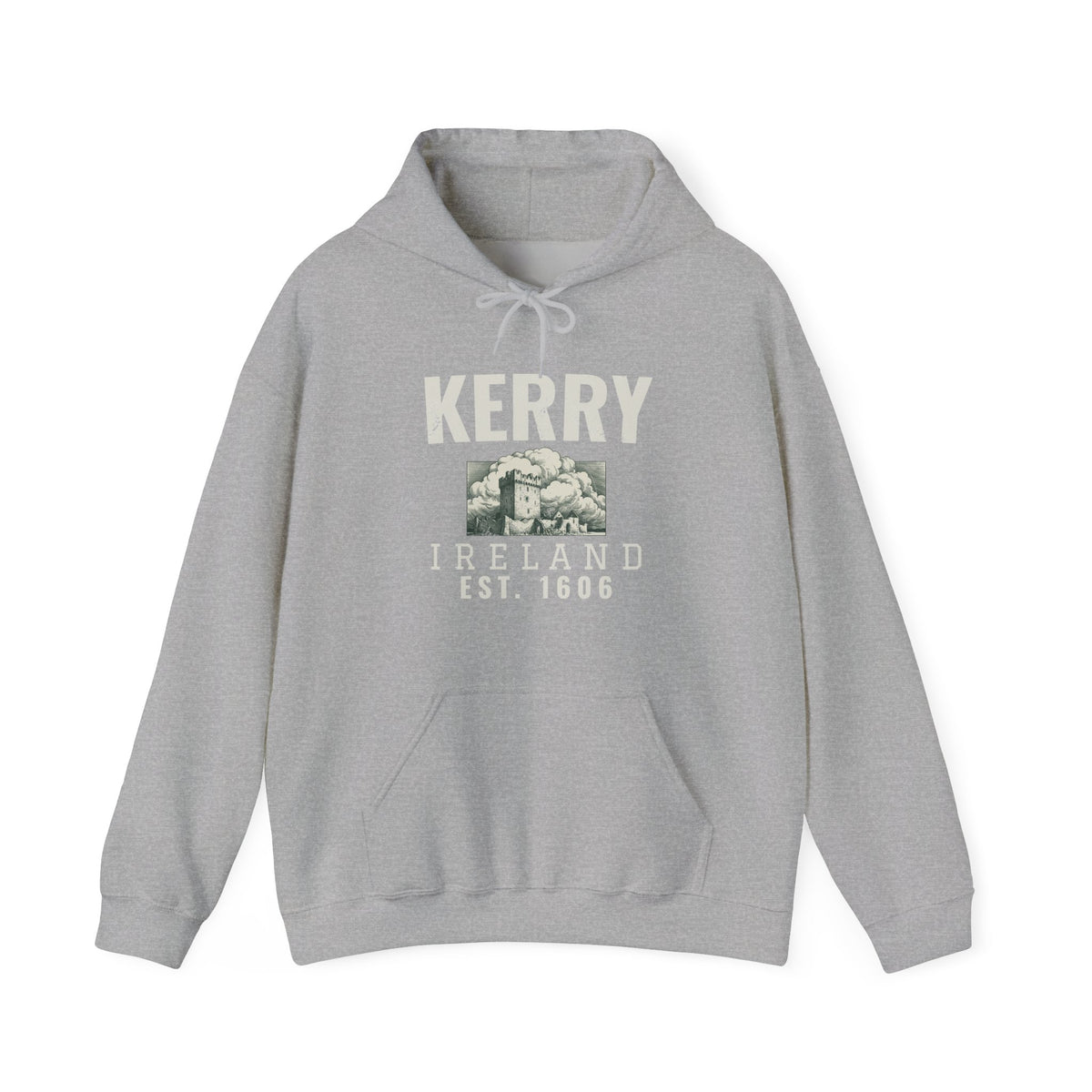 Kerry Ireland Est 1606 Castle Tower Sketch Hoodie