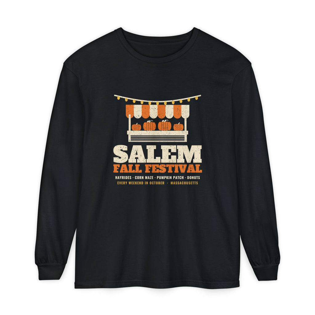 Salem Massachusetts Fall Festival Farm Stand Long Sleeve Tee
