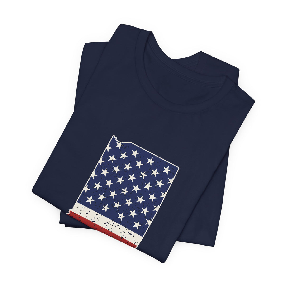 Indiana American Flag Map T-Shirt