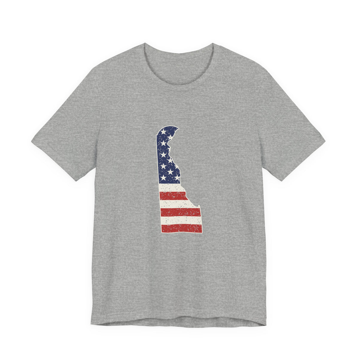 Delaware American Flag Map T-Shirt