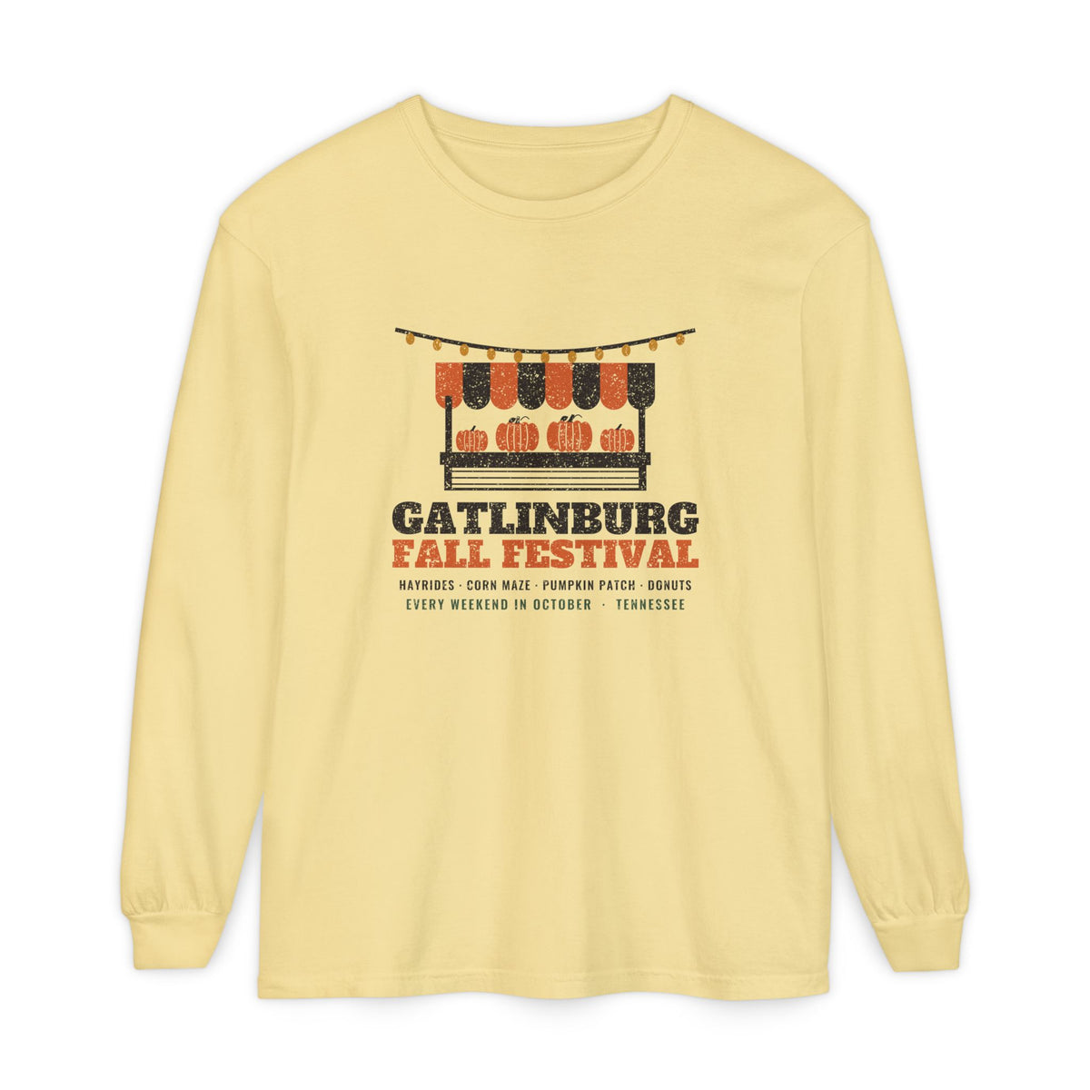 Gatlinburg Tennessee Fall Festival Farm Stand Long Sleeve Tee