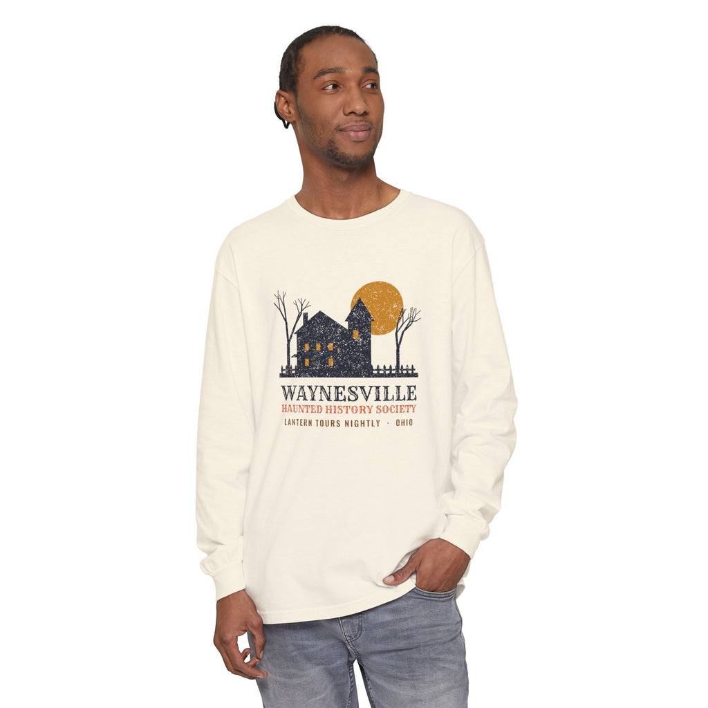 Waynesville Ohio Haunted History Society Long Sleeve Tee