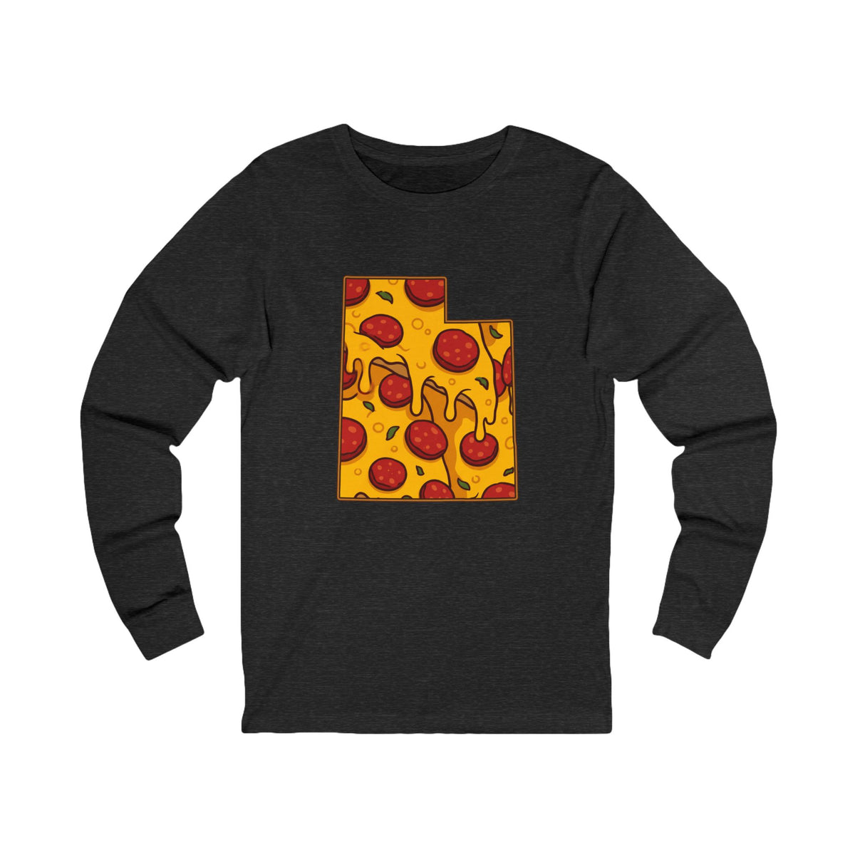 Utah Pizza Map Long Sleeve Tee