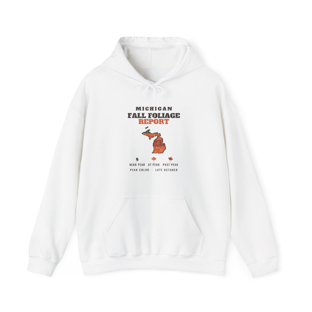 Michigan Fall Foliage Report Map Hoodie