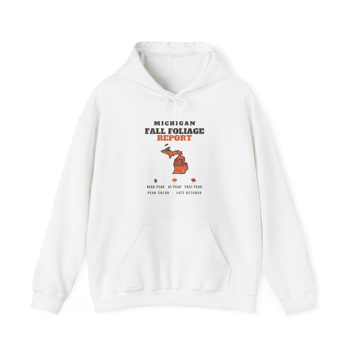 Michigan Fall Foliage Report Map Hoodie