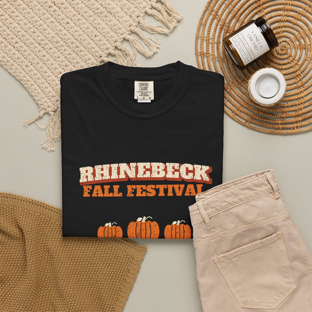 Rhinebeck New York Fall Festival Hay Wagon T-Shirt