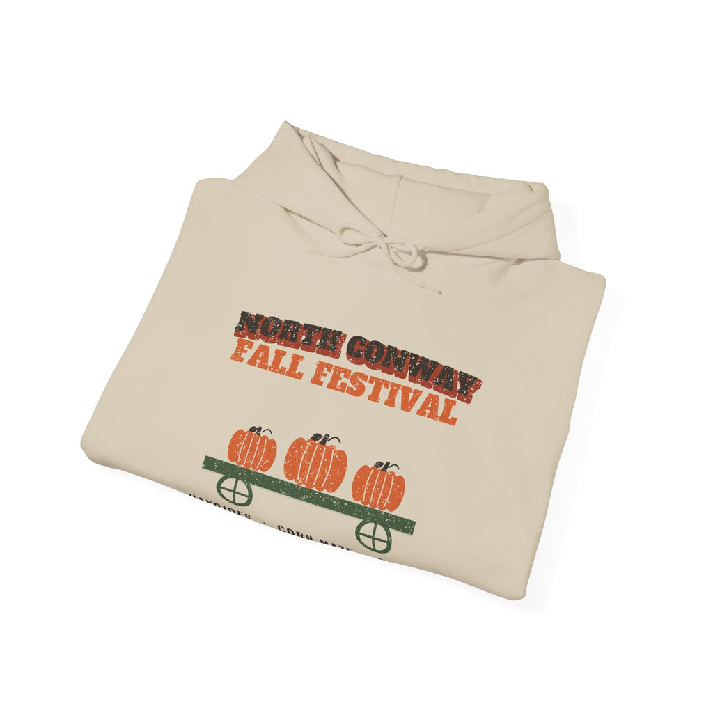 North Conway New Hampshire Fall Festival Hay Wagon Hoodie