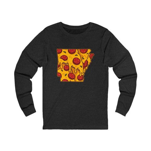 Arkansas Pizza Map Long Sleeve Tee