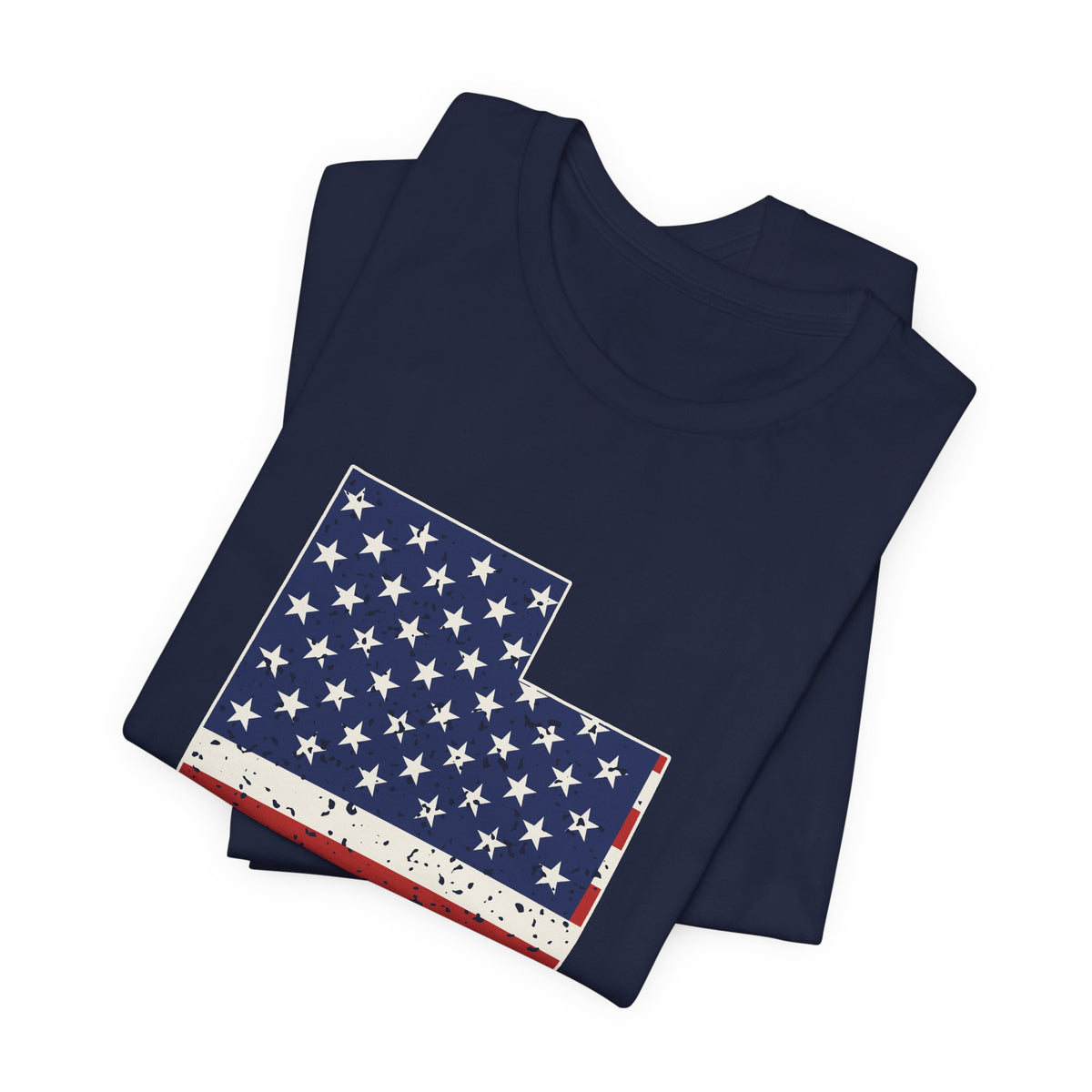 Utah American Flag Map T-Shirt