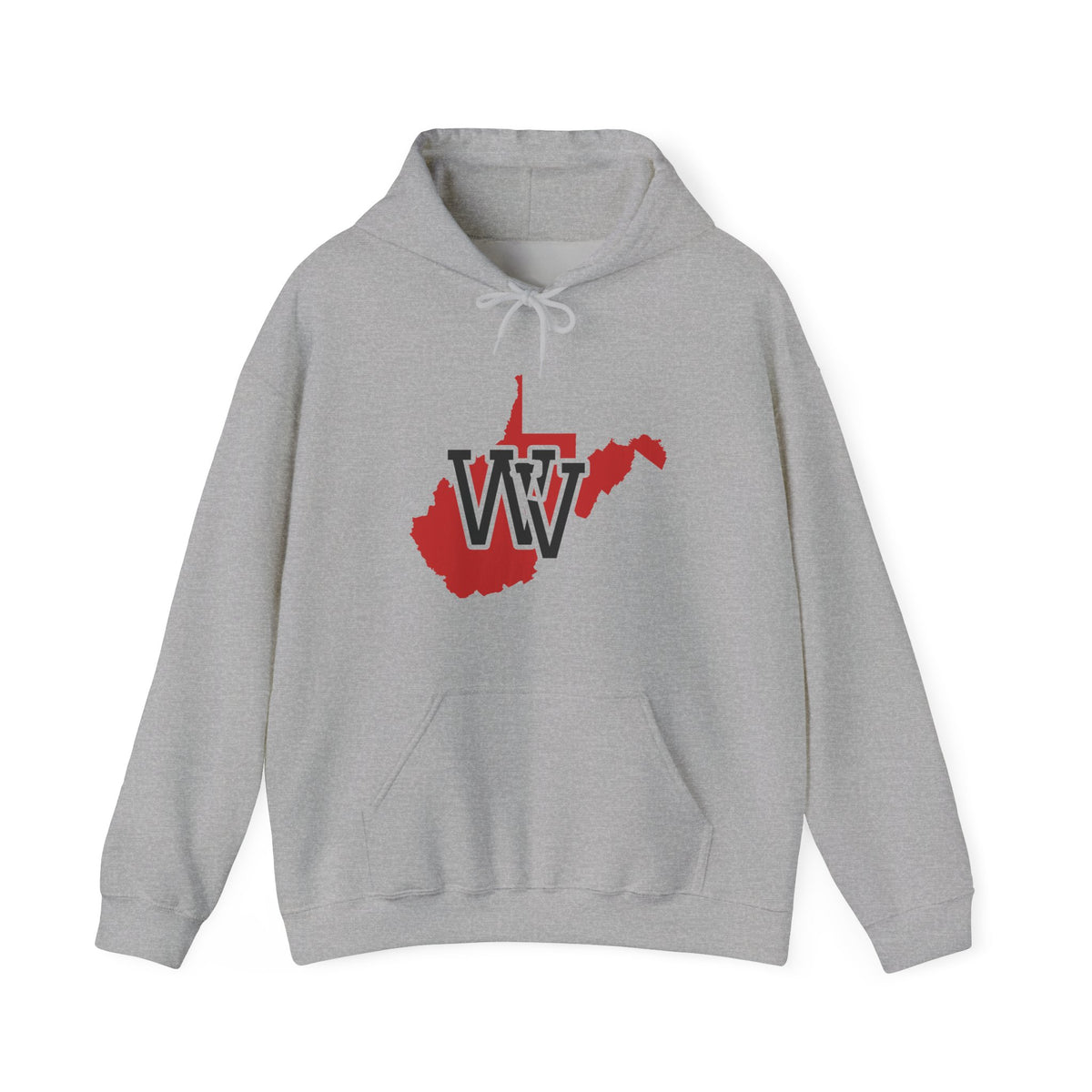 West Virginia Varsity Monogram Map Hoodie