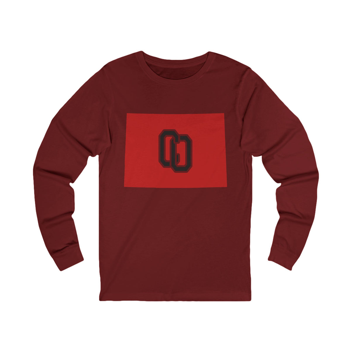 Colorado Varsity Monogram Map Long Sleeve Tee