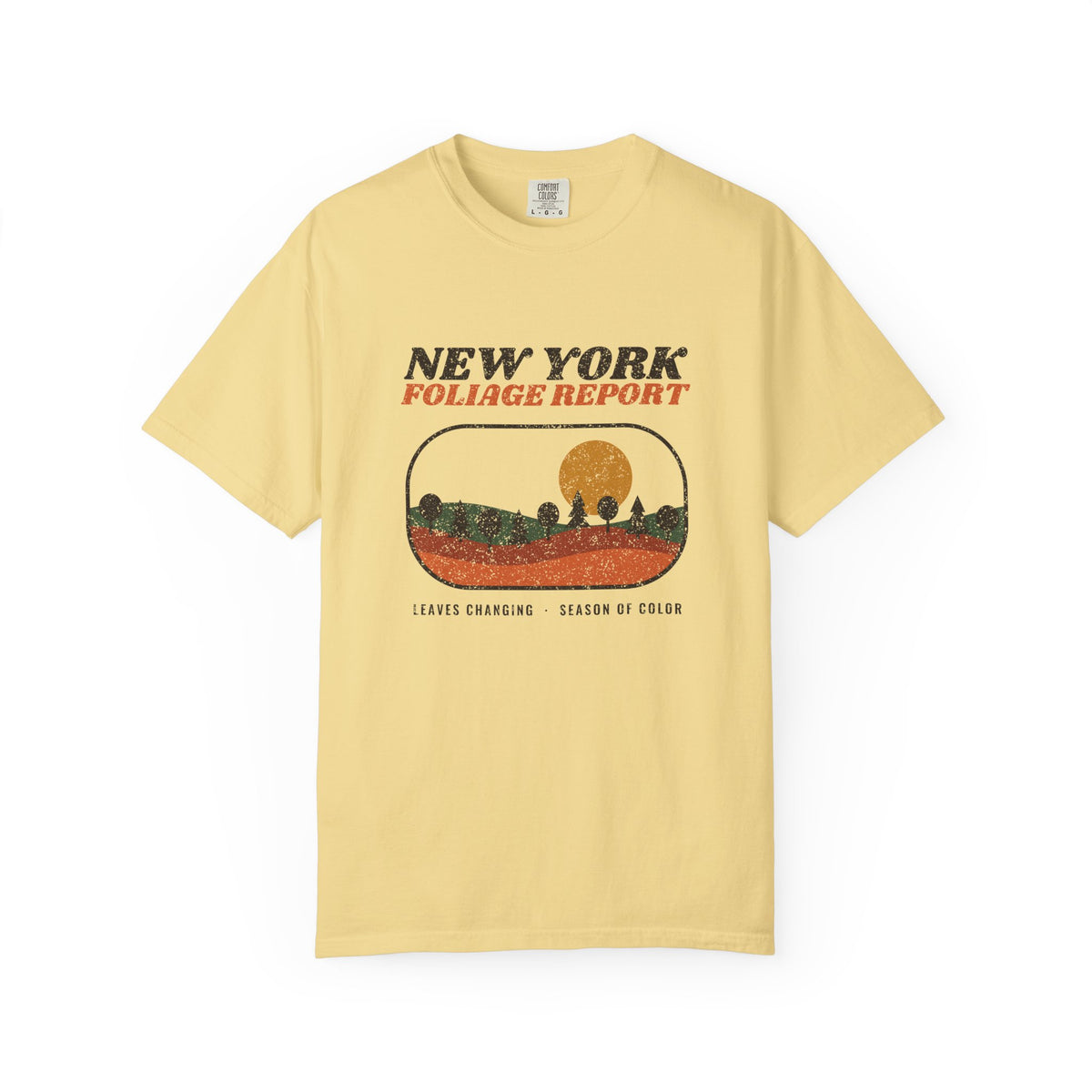 New York Foliage Report Retro Landscape T-Shirt