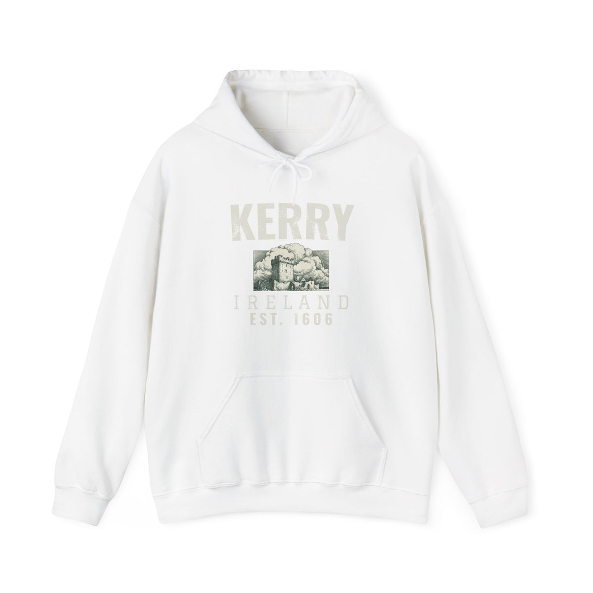 Kerry Ireland Est 1606 Castle Tower Sketch Hoodie