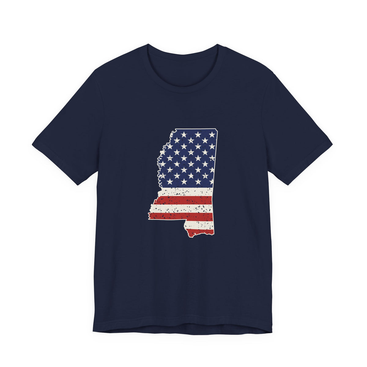 Mississippi American Flag Map T-Shirt